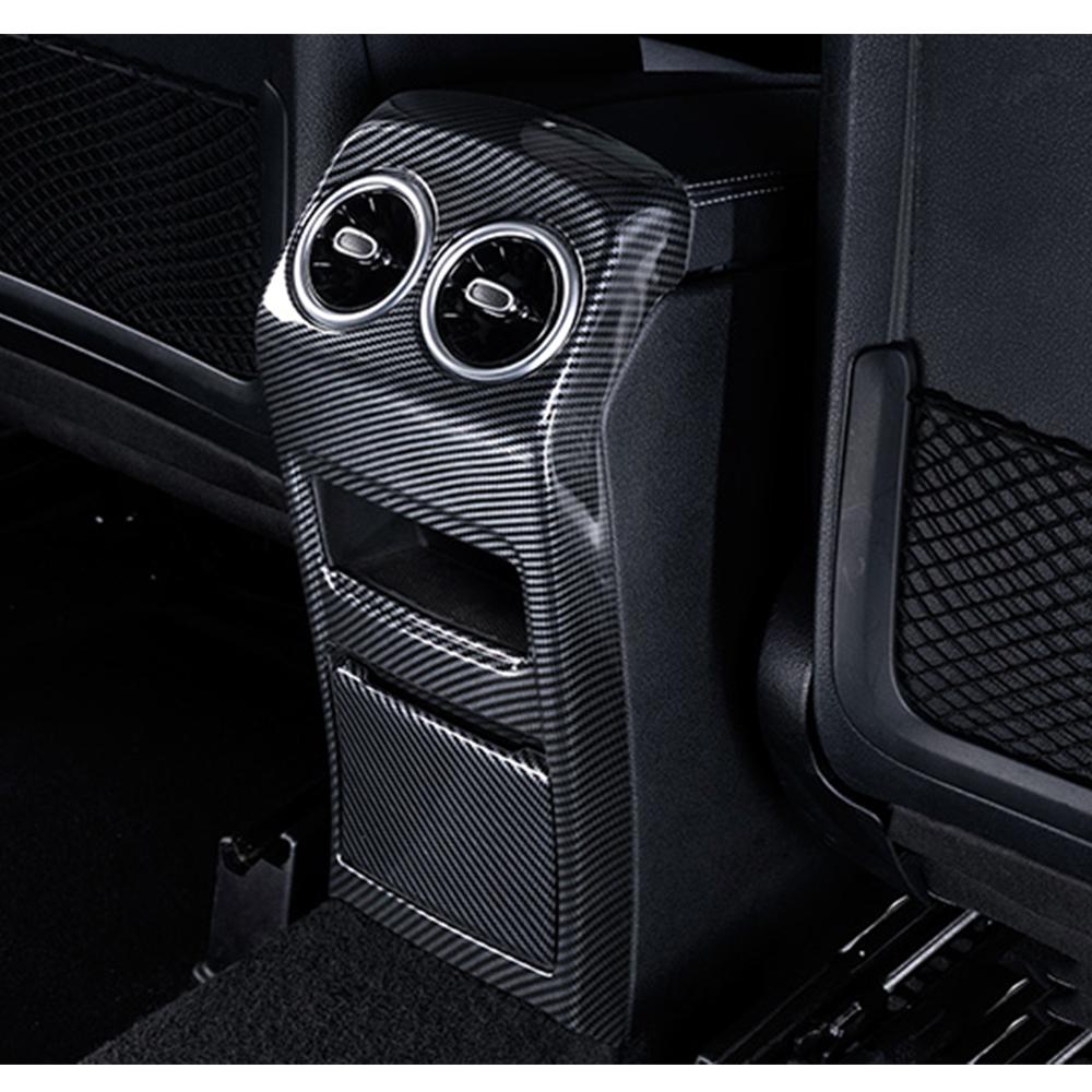 For Mercedes Benz B GLA GLB Class W247 H247 X247 Car Center Armrest Box Rear AC Outlet Vent Frame Cover Trim Anti Kick