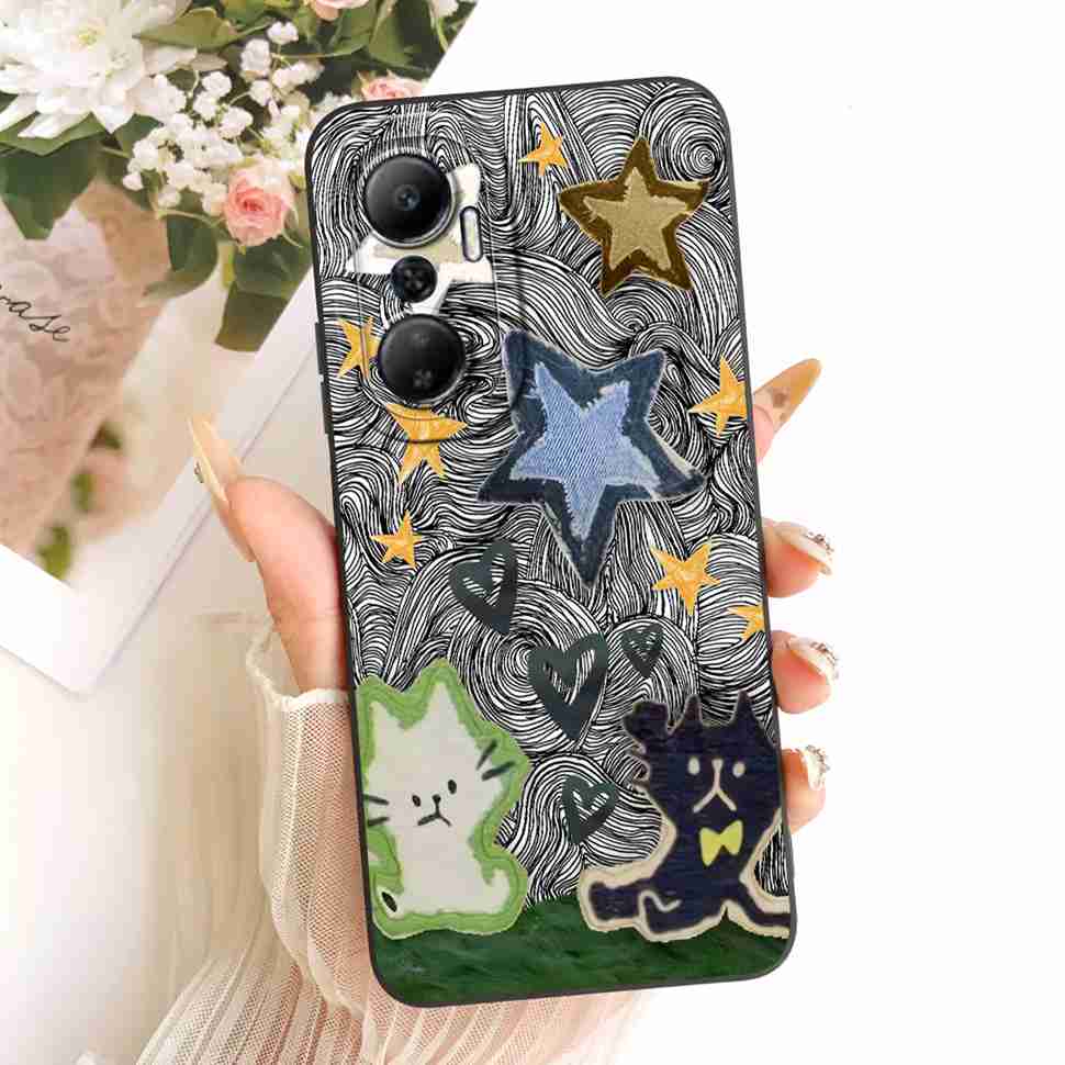 For Infinix Hot 20 4G X6826 X6826B X6826C Case 2022 New Fashion Pattern Soft Silicone Back Cover For Hot 20 Hot20 Casing 6.82''