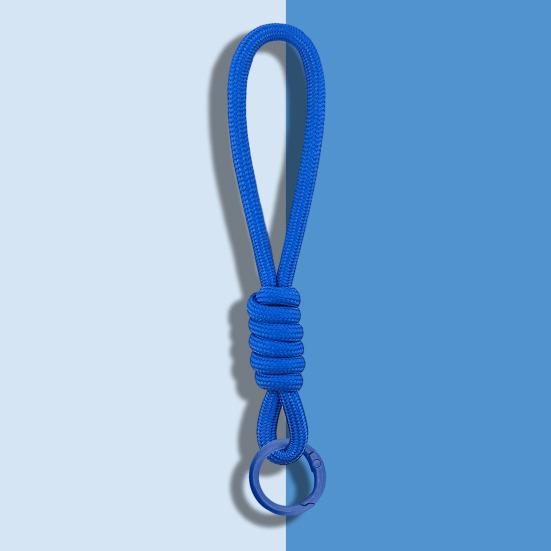 Lot de 2 Pendentifs Corde Tressée Porte-Clés Léger Haute Élasticité avec Nœud Renforcé Couleur Macaron Lanière pour Coque de Téléphone Portable