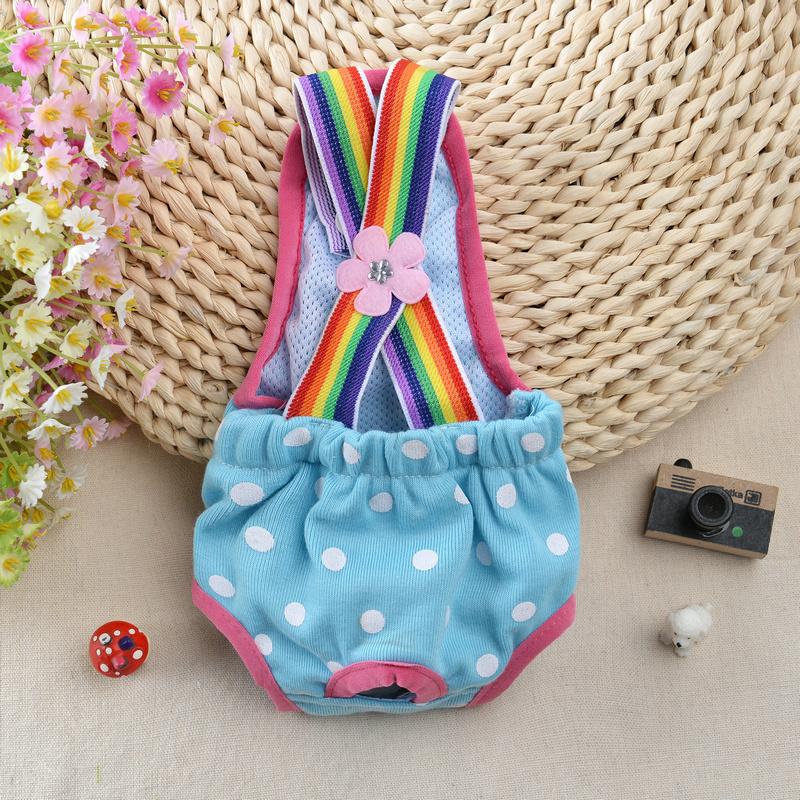 Punkt Denim Hund Damen Shorts Hose für Kleine Mittlere Hunde Chihuahua Pinscher Physiologische Hosen Haustier Unterwäsche Zubehör