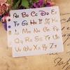 Alfabet Litere Șablon Șablon Pictura Scrapbooking Ștanțare Ștanțare Album Card DIY