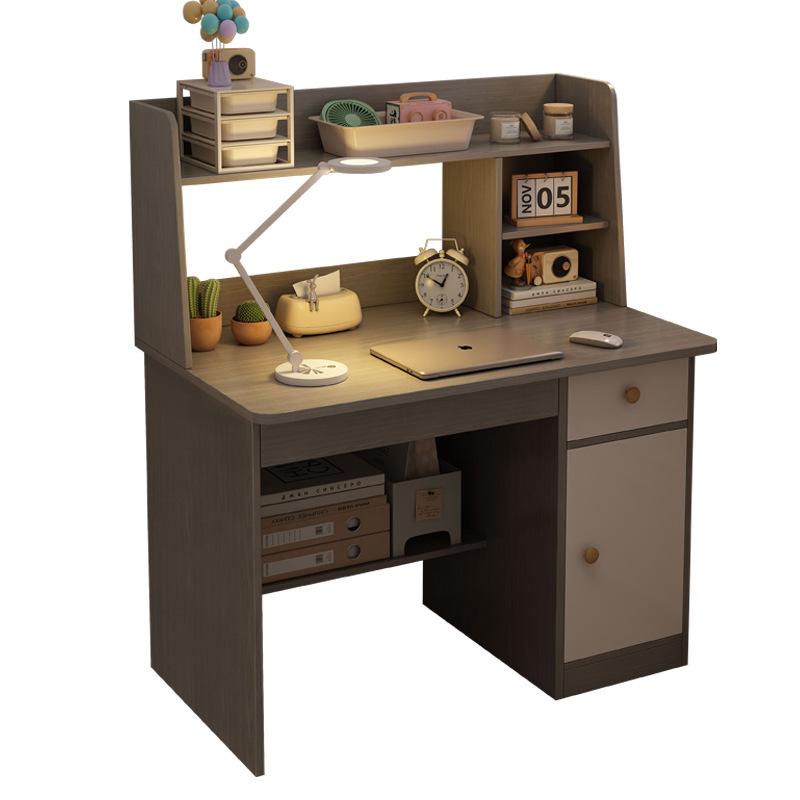 Multifunctional Desk and Chair Set with Integrated Bookcase – Compact Study Writing Table for Home or Student Bedroom