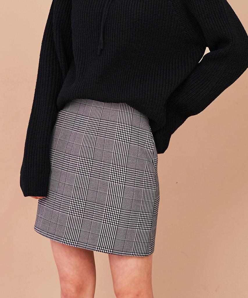 The Very Thing T/Glen Check A Line Mini Skirt_Bk