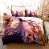Microfiber Kara No Kyoukai Urban Supernatural Thriller Dark Town Magic Mystery Themed 3PCS Bedding 1 Duvet Cover + 2 Pillowcases