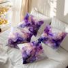 Purple Gold Foil Blending Cushions Pillowcase Printed Polyester 45X45Cm Throw Pillow Cover Decorative Sofa Cushion Pillowslip