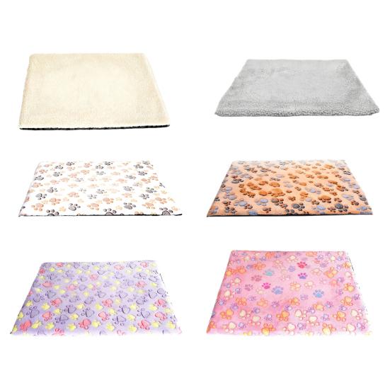 Self Warming Cat Mat Plush Thermal Dog Pad with Non-Slip Bottom Non-Electric Pet Warmer Pad with Removable Washable Cover for Indoor Outdoor Use
