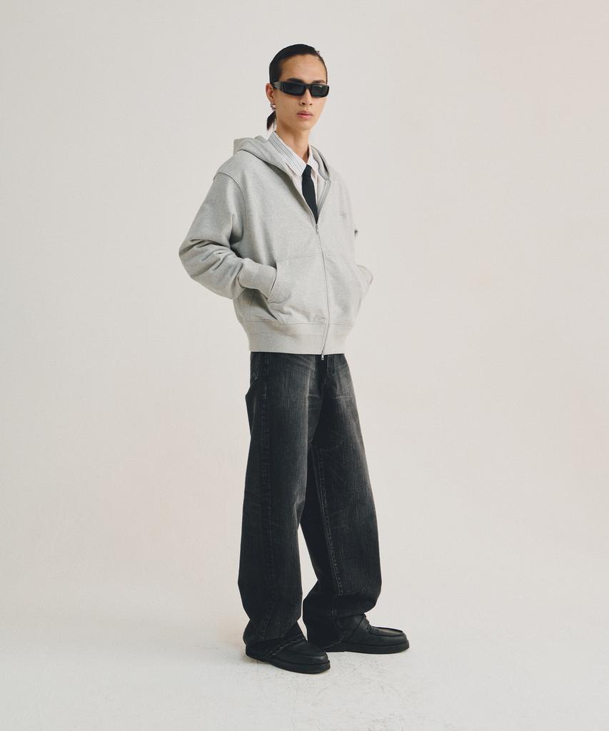 LMOOD Big Boy Wide Denim Ice Black