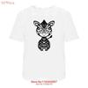 Cute Zebra Cotton T Shirt Ta045679 Vintage Washed Slightly Versatile Stretched Designer Clothes Stylish Streetwear Fashion
