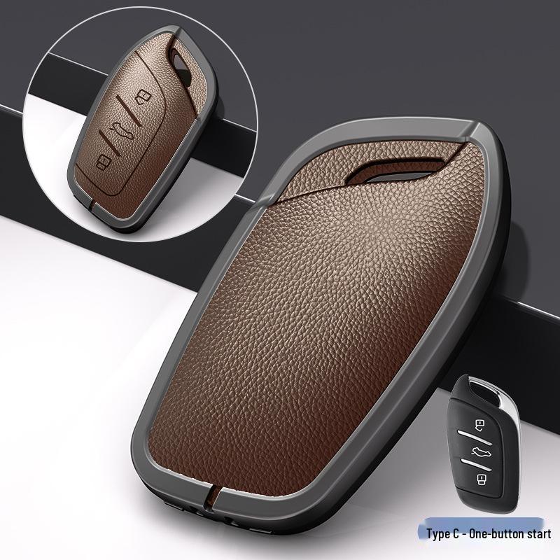 Compatible Metal Key Shell Cover for Roewe RX5 (2016-2020), I6, RX8, RX3, EI5 Models.