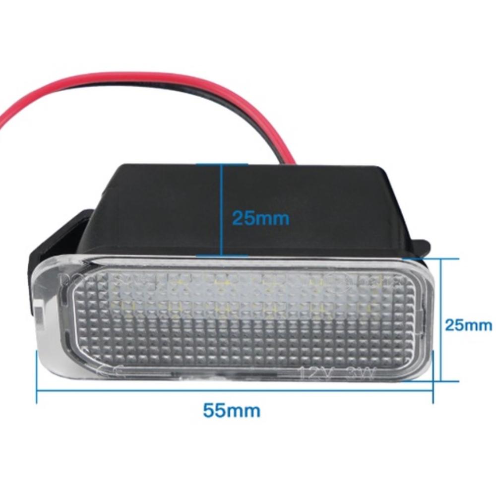 2pcs Number Plate Light for Ford Fiesta Focus Kuga Mondeo Galaxy Ecosport Ranger Explorer LED License Lamp