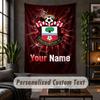 Personalized Wall Tapestry,Southampton FC Custom Text, Soft Fabric Wall Art For Indoor Decoration