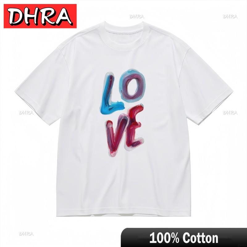 Unisexs Trend Breathable Classic TShirt Gradient Love Handmade Design Tee Tshirts Tops for Vocation TShirt Women Anime Shirt