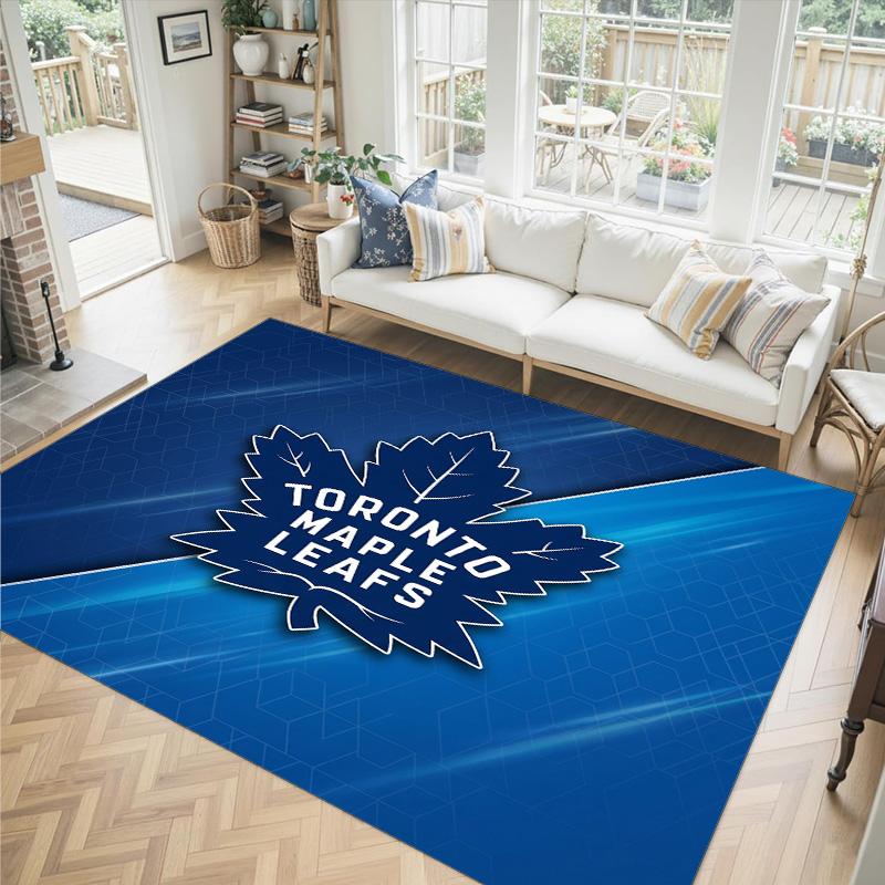 Dizajn Toronto Maple Leafs Kryštálový zamatový koberec Útulný Nie?Protišmyková potlačená predložka do spálne, obývacej izby, predsiene
