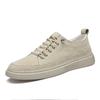 2024 New Shoes for Men Genuine Leather Casual Shoes Concise Designer Flat Skateboard Shoes Street Fashion Sneaker 38-46