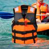 Front Buckle Life Vest Secure Fit Adult Life Jacket with Adjustable Harness Closures for Water Sports Boating Safety Stain
