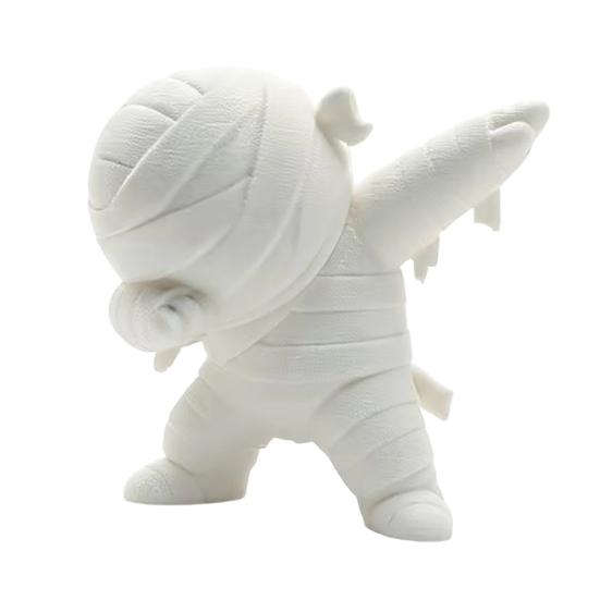 Mini Desktop Ornament, Bandage Texture Mummy Poses Shape Statue, Compact Size Figurine for Desk Car Workstation Decor