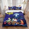 3pcs Scooby Doo Mystery Quilt Cover Set - Soft and Cozy Bedroom, Guest Room and Dorm Decorative Bedding 3-Piece Set 1 Quilt Cover + 2 Pillow Sham