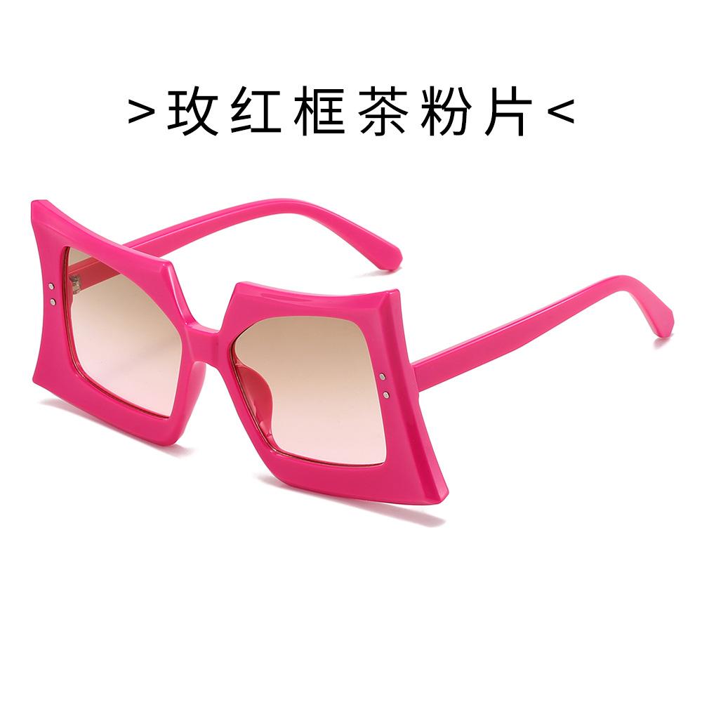Trendy Butterfly Sunglasses for Women Men Bold Square Frames Hip Hop Style Unique Fashion Shades