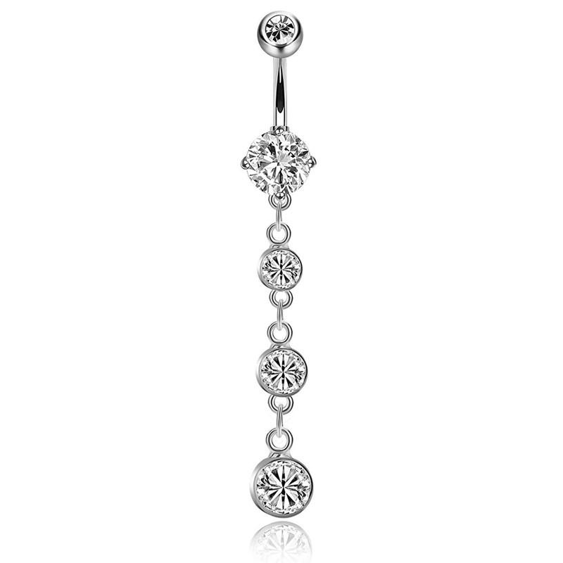 6 ks 14G Nerezová ocel Kroužky do pupíku Piercing Šperky