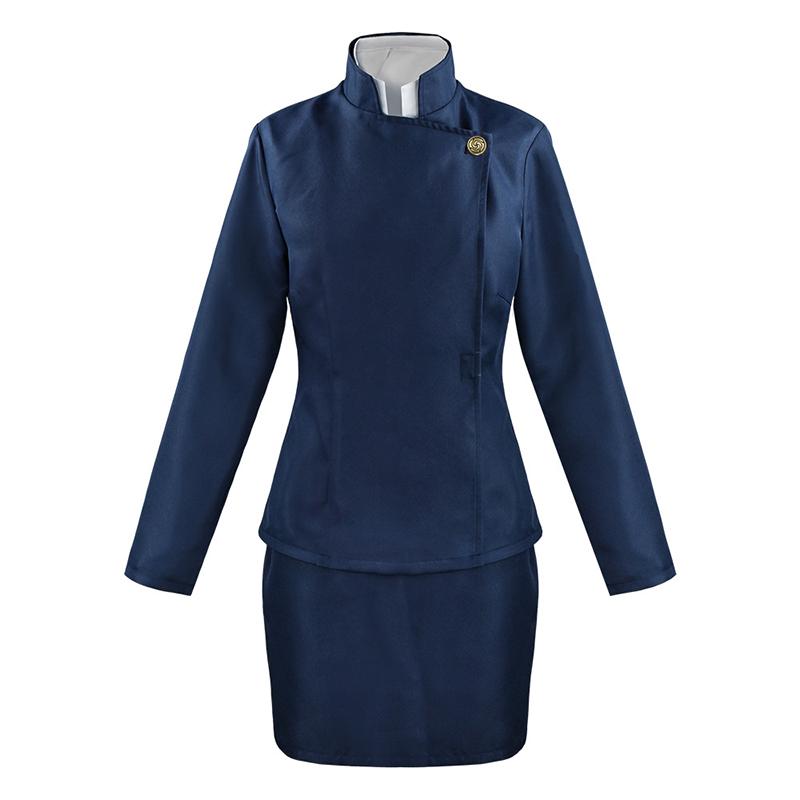 Anime Jujutsu Kaisen Costume Cosplay Maki Zenin Parrucche Gonna Top Zenin Maki Occhiali Uniforme da donna per festa di Halloween