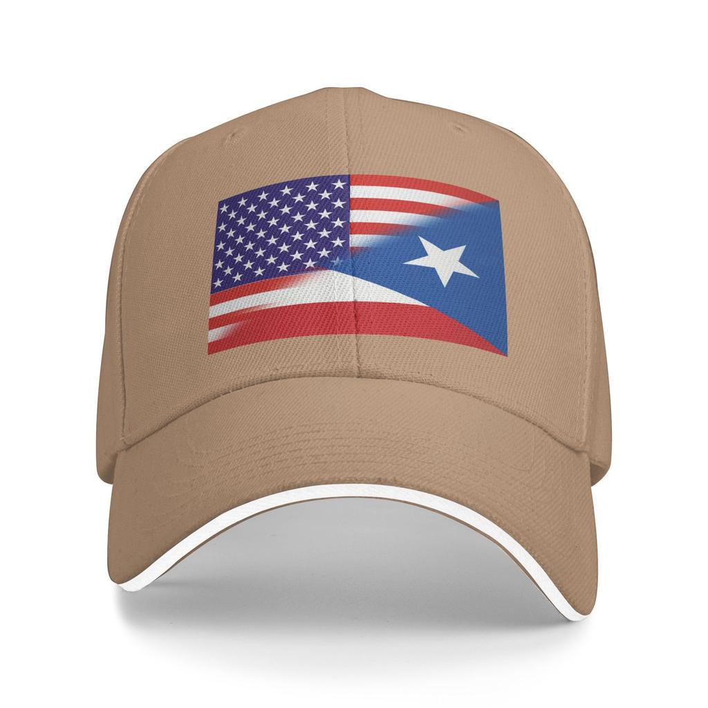 Sandwich Baseball Cap for Men & Women, 3-Layer Contrast Design Adjustable Hat, Lightweight Durable Cap