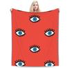 Eye Pattern Flannel Blankets Autumn  Soft Warm Bedding Throws for Kids Couch Bed Street Trend Bedspread Sofa Bed Cover