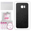 apgo Protective Skin Sticker for the Back Compatible with Samsung Galaxy S7 Edge, Wrap Film, Foil, Vinyl - Pattern Black Honeycomb