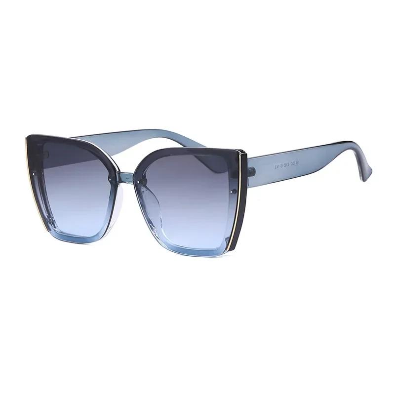 Oversized Cat Eye Sunglasses Women Luxury Brand Fashion Large Frame Square Sun Glasses Retro Trendy Cateye Eyewear