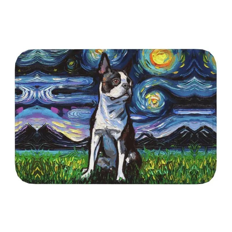 Custom Red Cocker Spaniel Starry Night Doormat Non-Slip Entrance Bath Kitchen Floor Door Mat Pet Dog Lover Toilet Carpet Rug