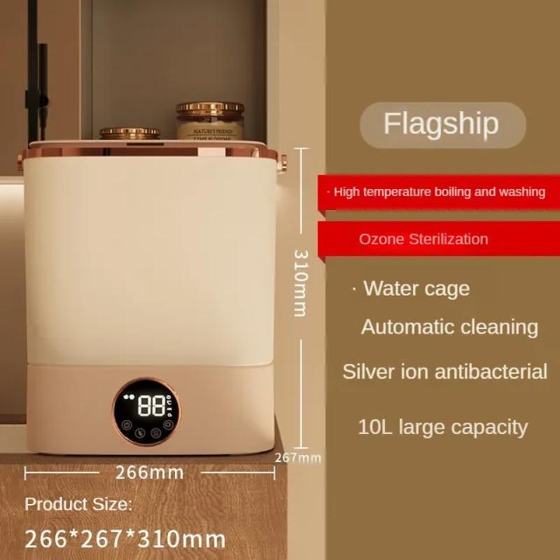 Mini Fully Automatic Washing Machine Automatic Water In and Out Underwear Waser Household Sock Cleaning Machine