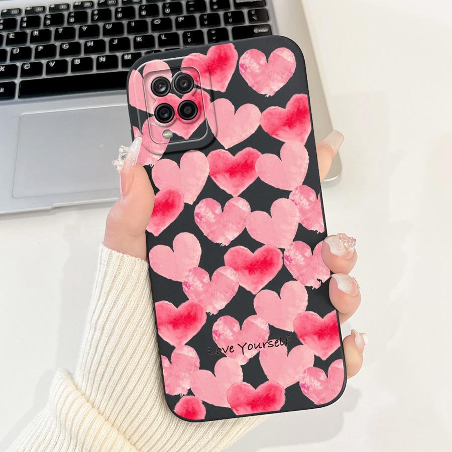 For Samsung A22 A225F 4G Phone Case Flower Painted Proective Cover for SamsungA22 A22s a 22 s 5G Soft Silicone Funda Capa