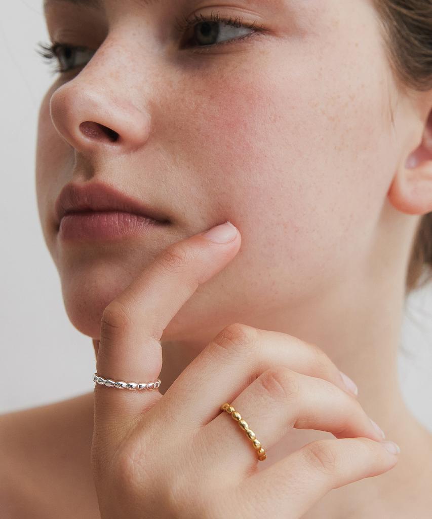 Tatiana (Silver 925) Volume Egg Line Ring Cr1832