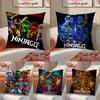 G-Game N-Ninjagos Kussensloop Anti-huisstofmijt Kussensloop Onzichtbare rits zijdeachtig Bankkussenhoes