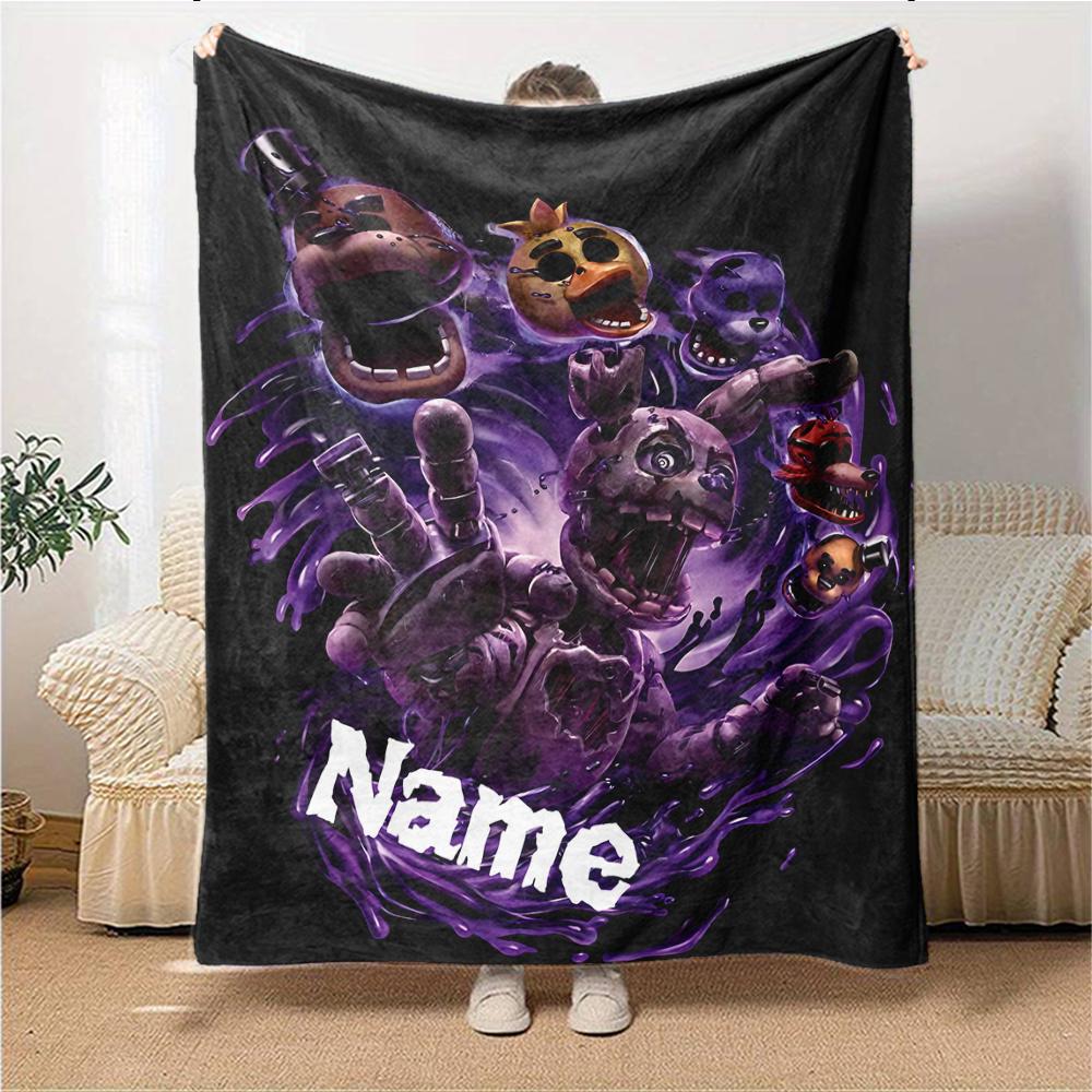 Custom Name Muppet Crossbow Blanket for Couch & Bed, Plush Cozy Fuzzy Blanket Super Soft & Warm Blankets for Fall and Winter. 0908145