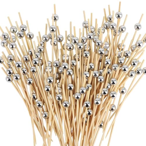 200 Engångs Fruktspett, Bambuspett, Blomsterspett, Fruktgafflar, Kreativa Konstnärliga Tandpetare, Cocktailspett, Smörgåsspett, Fruktinsatser,