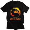 Custom Trendy Mortal Kombat Logo T Shirt Men Short Sleeves Pure Cotton T-shirt Casual Sub Zero Scorpion Game Tees Fashion Tsh...