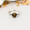 Tigerauge 925 Sterling Silber Brauner Ovaler Edelstein Handgefertigter Schmuck Für Frauen