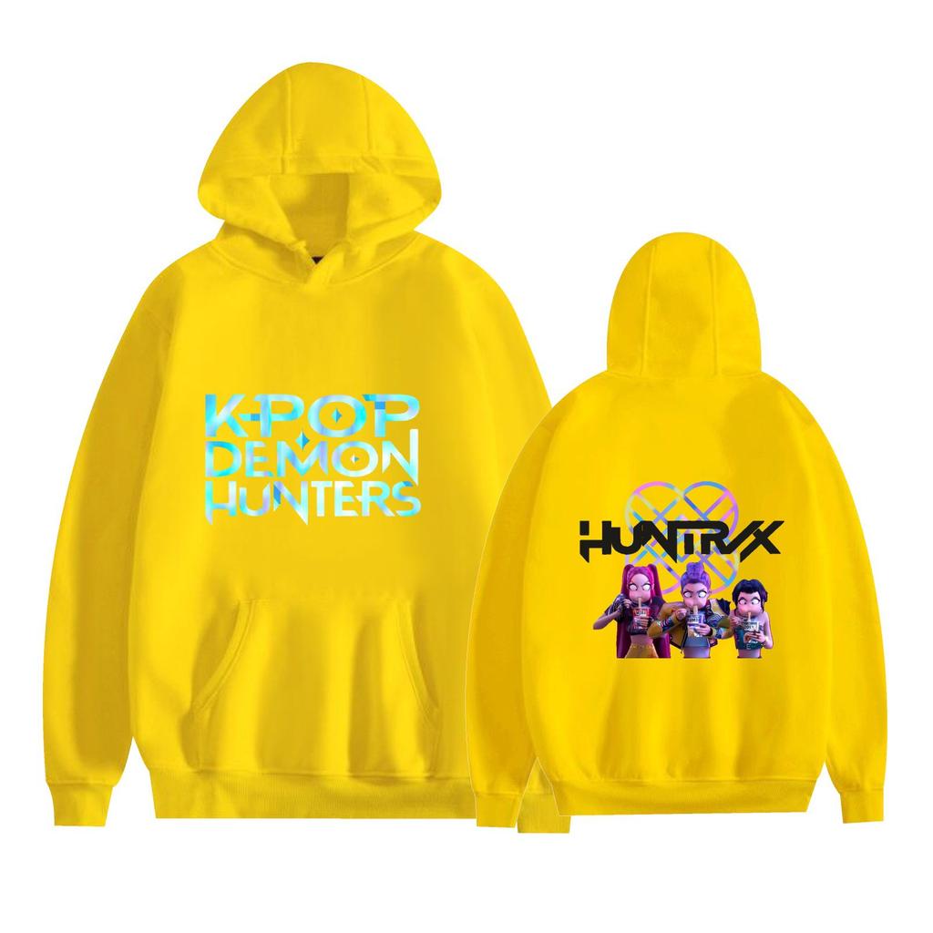 KPop Demon Hunters Anime Hoodie Sweatshirt Anime Printed Cool CARTOON Pullover Hooded Unisex
