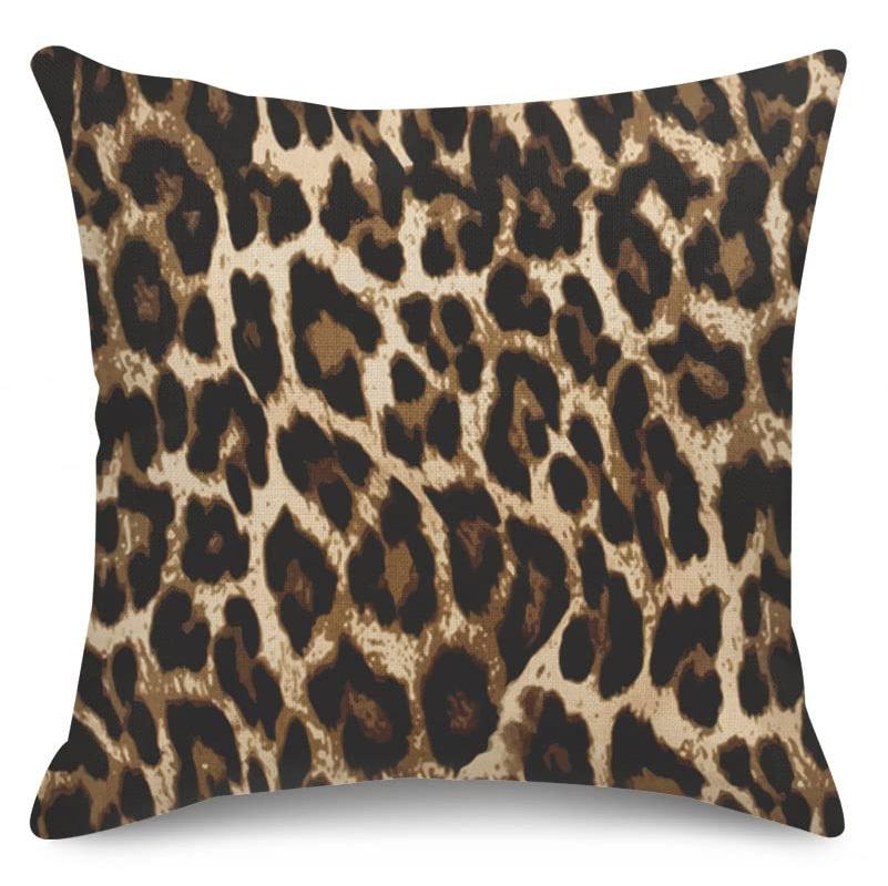 Home Decor Wild Leopard Print Cushion Covers for Home Pattern Cushion Cover Suitable for Sofa Bedroom Car Pillow Cover