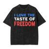 Mens I Love The Taste Of Freedom 4th Of July Tshirts Top Tees Summer Casual Short Sleeve Tshirt Hipster Casual Tshirt Cheap