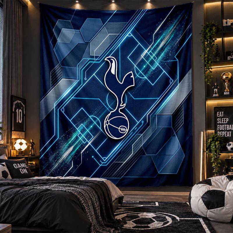 Wall Hanging Tapestry Tottenham Hotspur Print Cloth for Living Room Bedroom Home Decor