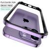 Luxury Silicone Frame Hybird Aluminum Bumper Case for IPhone 14 Plus 13 12 Mini 11 15 Pro Max 14pro XR XS Shockproof Protection Cover