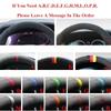 Individualisierte Auto-Lenkradabdeckung Schwarzes Wildleder-Lenkradgeflecht Für BMW M Sport M3 E90 E91 E92 E93 E87 E81 E82 E88 X1 E84