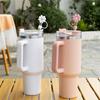 Mug Straw Cute Silicone Lid Compatible With 30 And 40 Oz Glasses 10Mm Flower Fits Home Outdoor Mug Accessory Gear