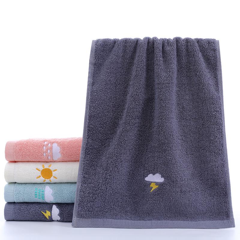 Cotton Face Bath Towel Thick Soft Cotton Face Towel Wather Forecast MIT