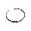 1pc zilveren starlight wideface armband vrouwelijk sterling zilver niche retro licht luxe mode koude wind sieraden geschenken