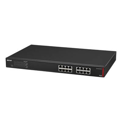Buffalo Buffalo Corporate Giga compatibile Layer2 Switch PoE non gestito Nero BS-GUL2016PT
