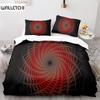 Colorful Geometric Duvet Cover Set Psychedelic Swirl Bedding Set King Queen For Kids Adults Room Microfiber Abstract Quilt Cover