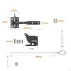 Self Locking Gate Latch Weather Resistant Automatic Padlock Compatible Fence Door Lock