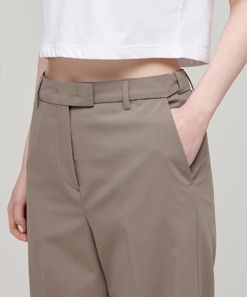 MUSINSA STANDARD WOMAN [Cooltandard] Women'S Wide Hidden Banding Slacks [Dusty Beige]